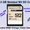 512 GB Modded Wii SD Card For Modded Wii Consoles