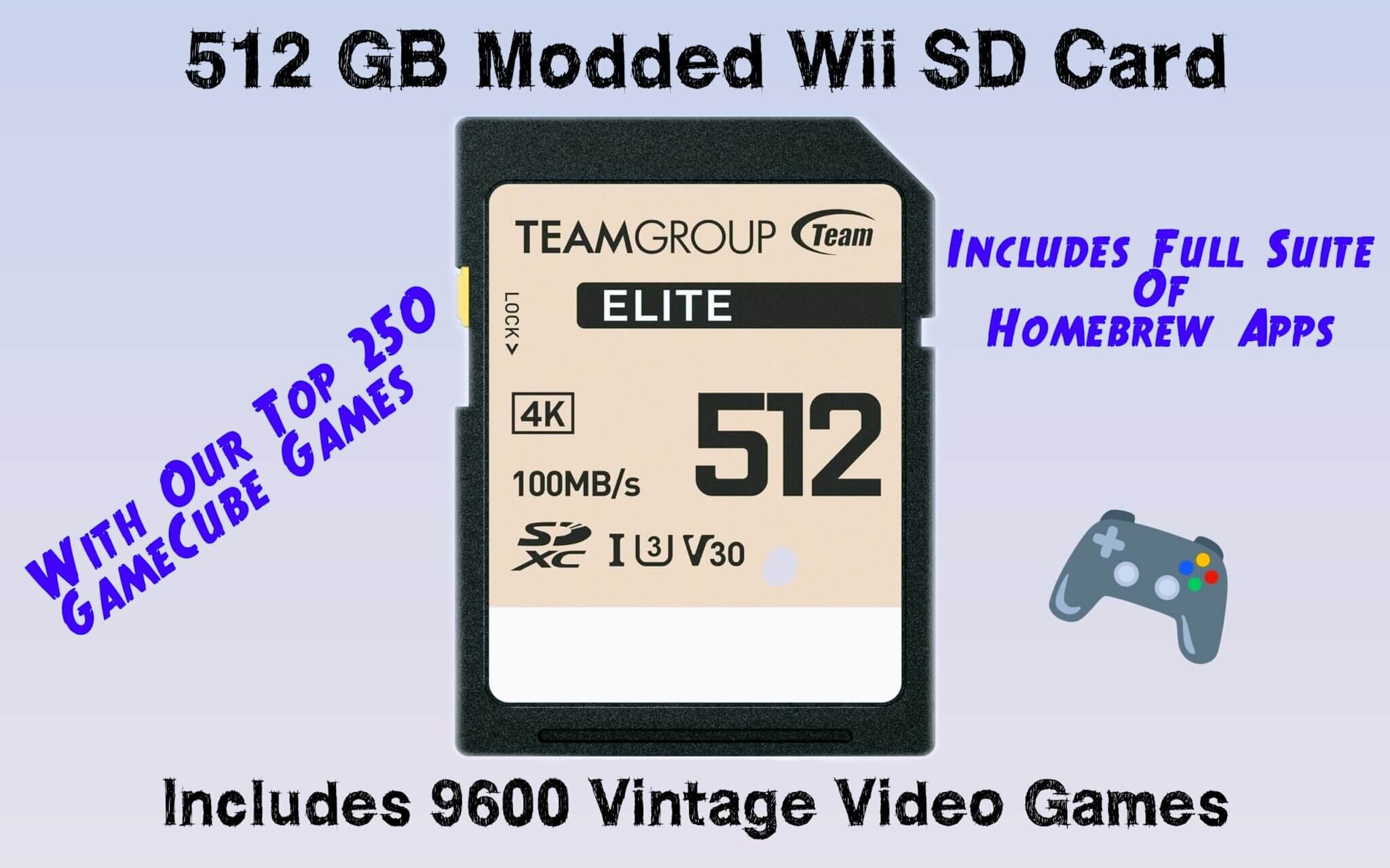 512 GB Modded Wii SD Card – Mariogasm