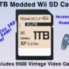 1 TB Modded Wii SD Card W/Vintage Video Games