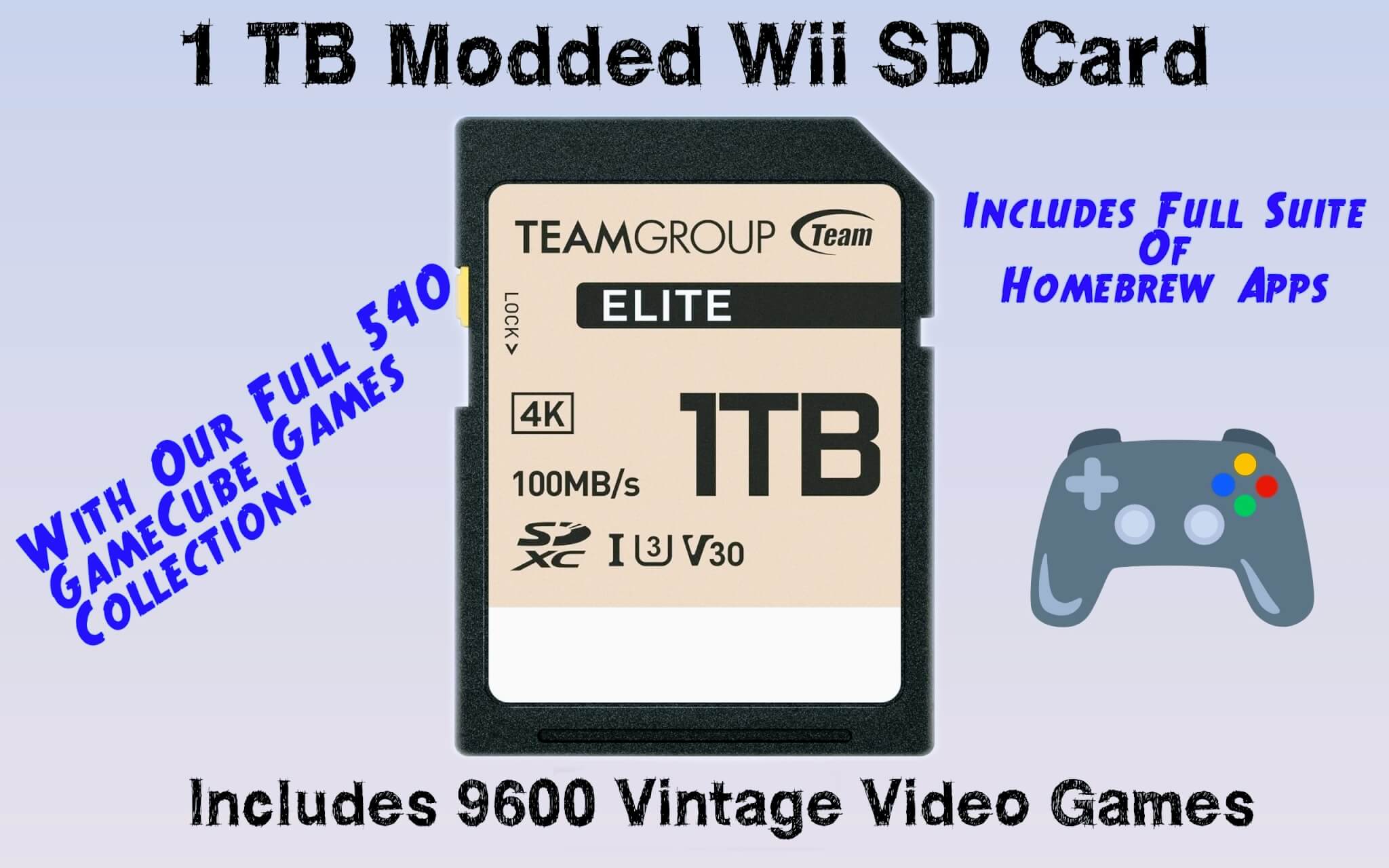 1 TB Modded Wii SD Card Mariogasm