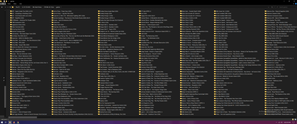 GameCube Games part 1 for the 2 TB Wii & GC.