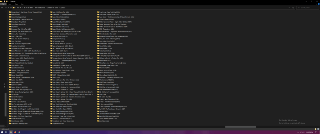 GameCube Games part 2 for the 2 TB Wii & GC.