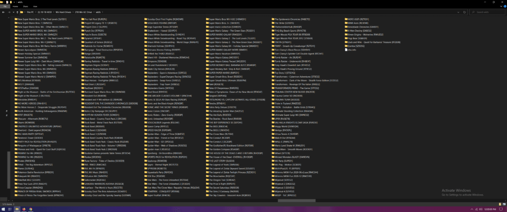 Wii Games part 2 for the 2 TB Wii & GC.