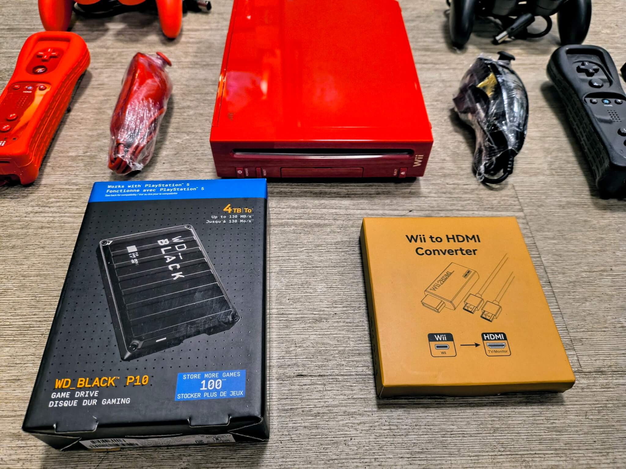 Comes With A Premium WD Black Gaming Drive Loaded With Games And a HDMI 1080p Upscaler To Play Them In High Definition On Your TV.